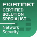 Logo Fortinet Certified Solution Specialist Network Security